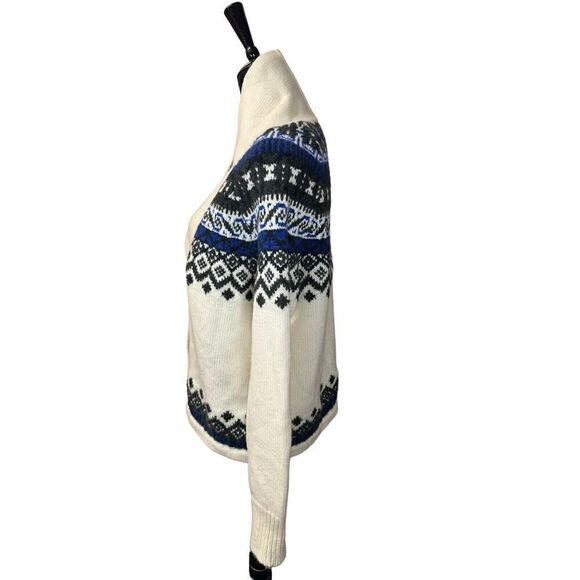 Vineyard Vines Shawl Collar Open-Front Fair Isle Sweater Cashmere XS - Picture 8 of 14